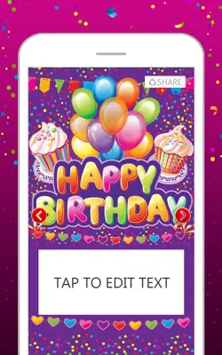 Happy Birthday Card Maker android App screenshot 1